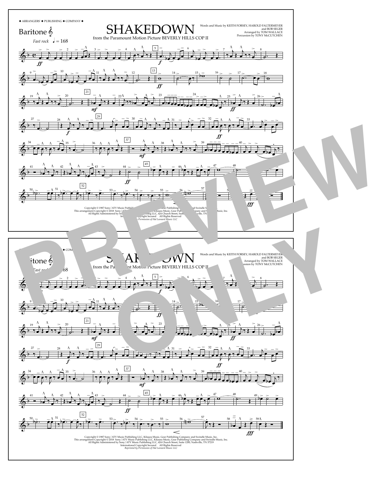 Product picture to: Shakedown - Baritone T.C.