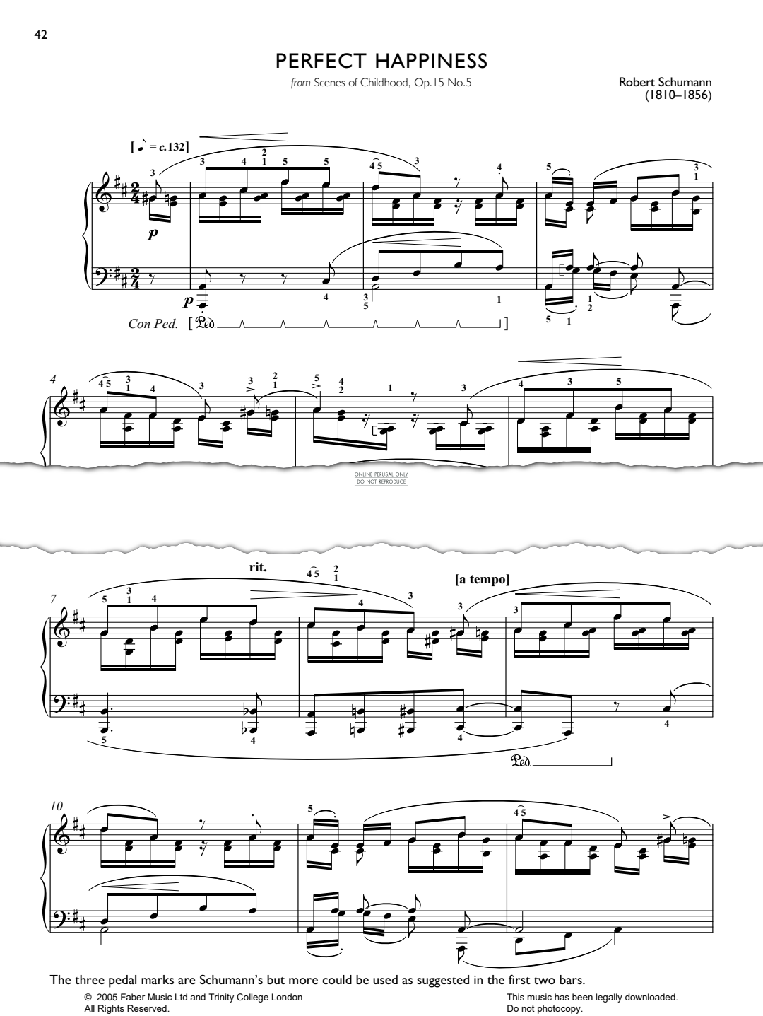 Product picture to: Perfect Happiness (from Scenes of Childhood, Op.15 No.5)