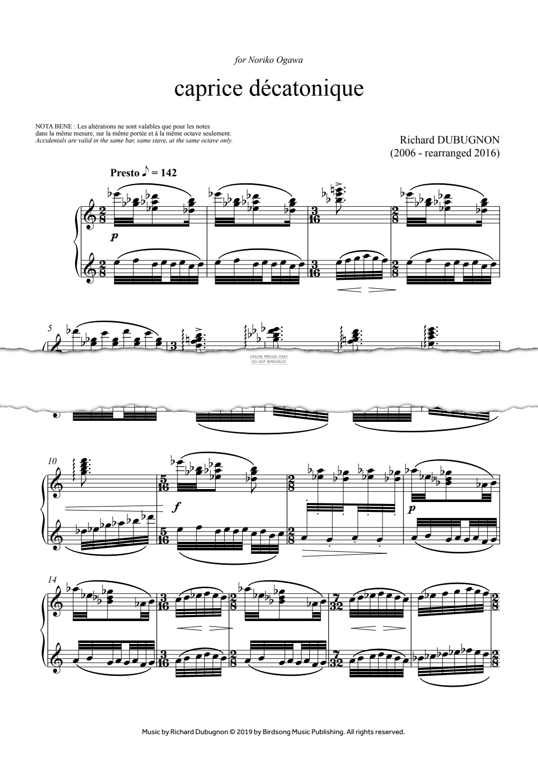 Produktgalerie: Seite 1 von 1 Caprice décatonique, Richard Dubugnon, Klavier
