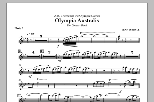 Produktbild zu:  Olympia Australis (Concert Band) - Flute 2 - 