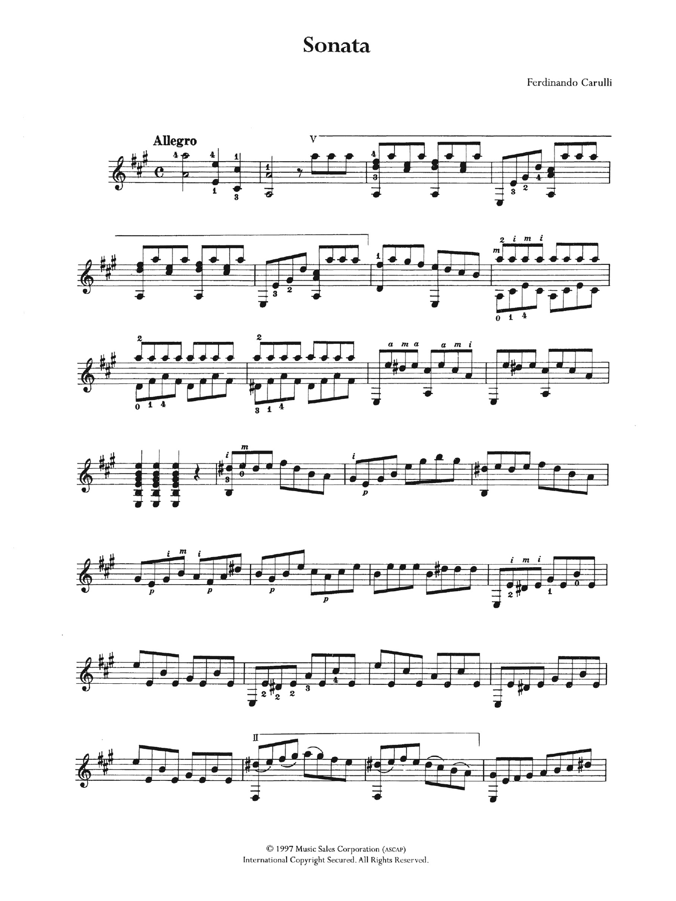 Product gallery: Page 1 of 1 Sonata, Ferdinando Carulli
