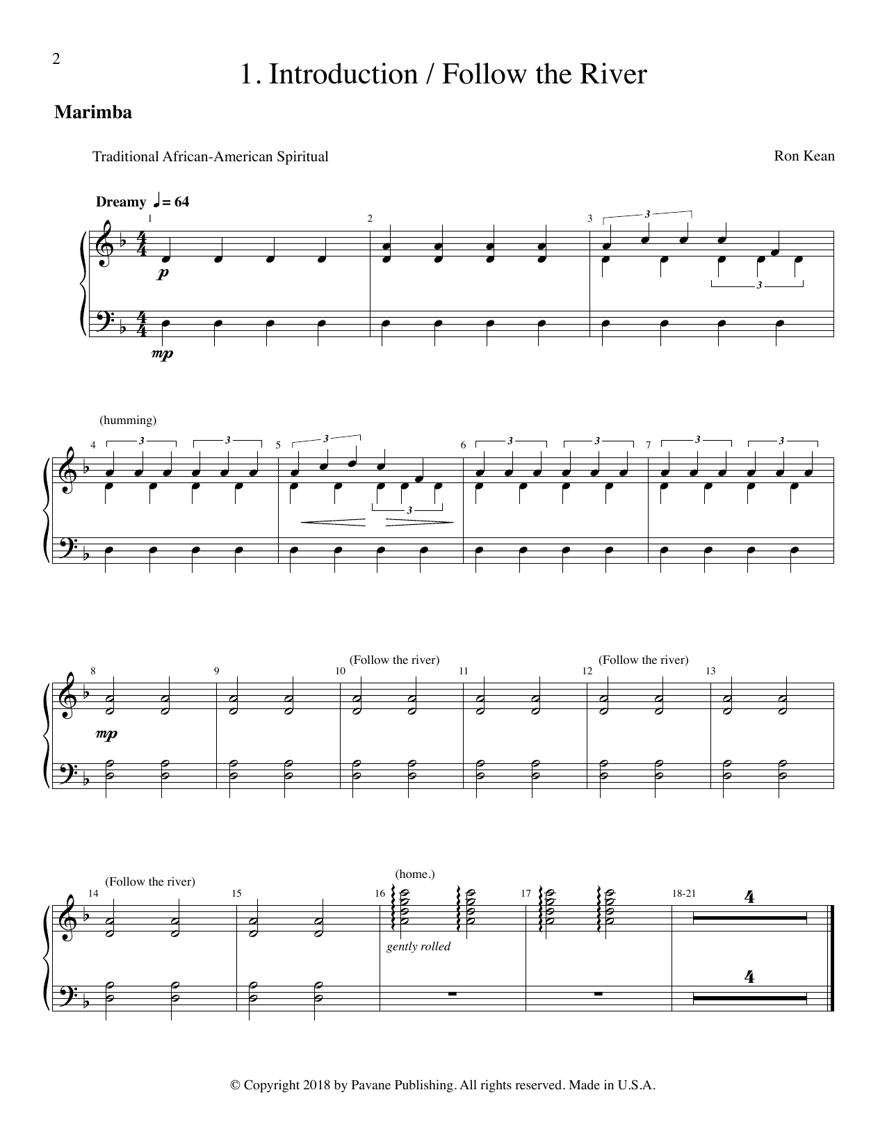 Product picture to: The Journey of Harriet Tubman (for SATB) - Marimba