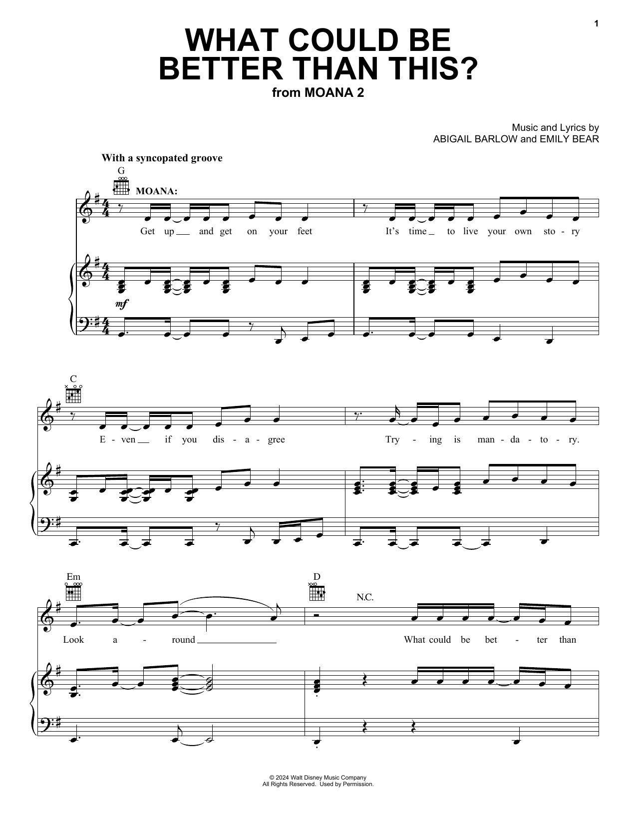 Produktbild zu: What Could Be Better Than This? (from Moana 2)