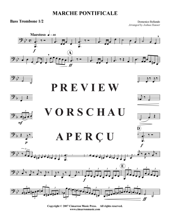 Product gallery: Page 5 of 12 Marche Pontificale , , (Trombone ensemble)