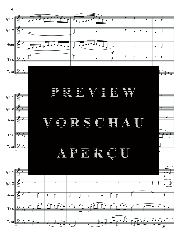 Produktgalerie: Seite 8 von 11 First Suite in E-flat, , (Blechbläser Quintett)