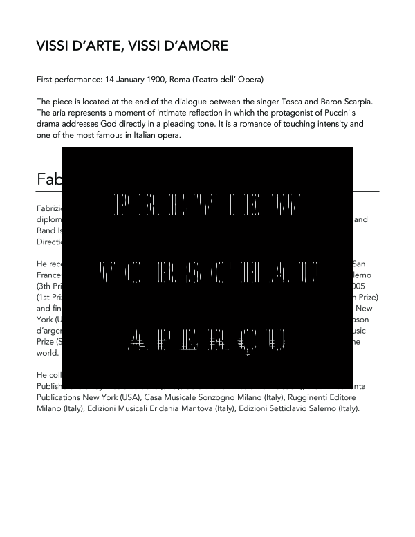 Produktgalerie: Seite 4 von 9 Vissi d´arte, vissi d´amore, , (Horn in F und Klavier)
