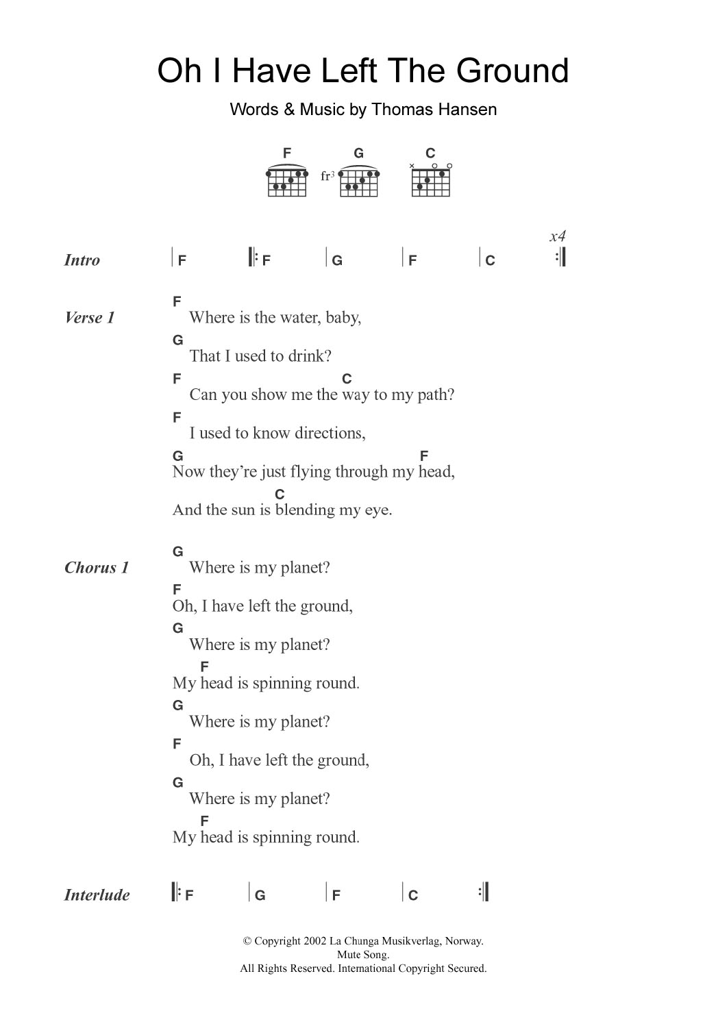 Produktgalerie: Seite 1 von 1 Oh I Have Left The Ground, St. Thomas, Gitarre