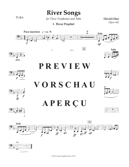 Product gallery: Page 25 of 27 River Songs , , (Tuba Quartet 3x Euphonium/Trombone + Tuba)