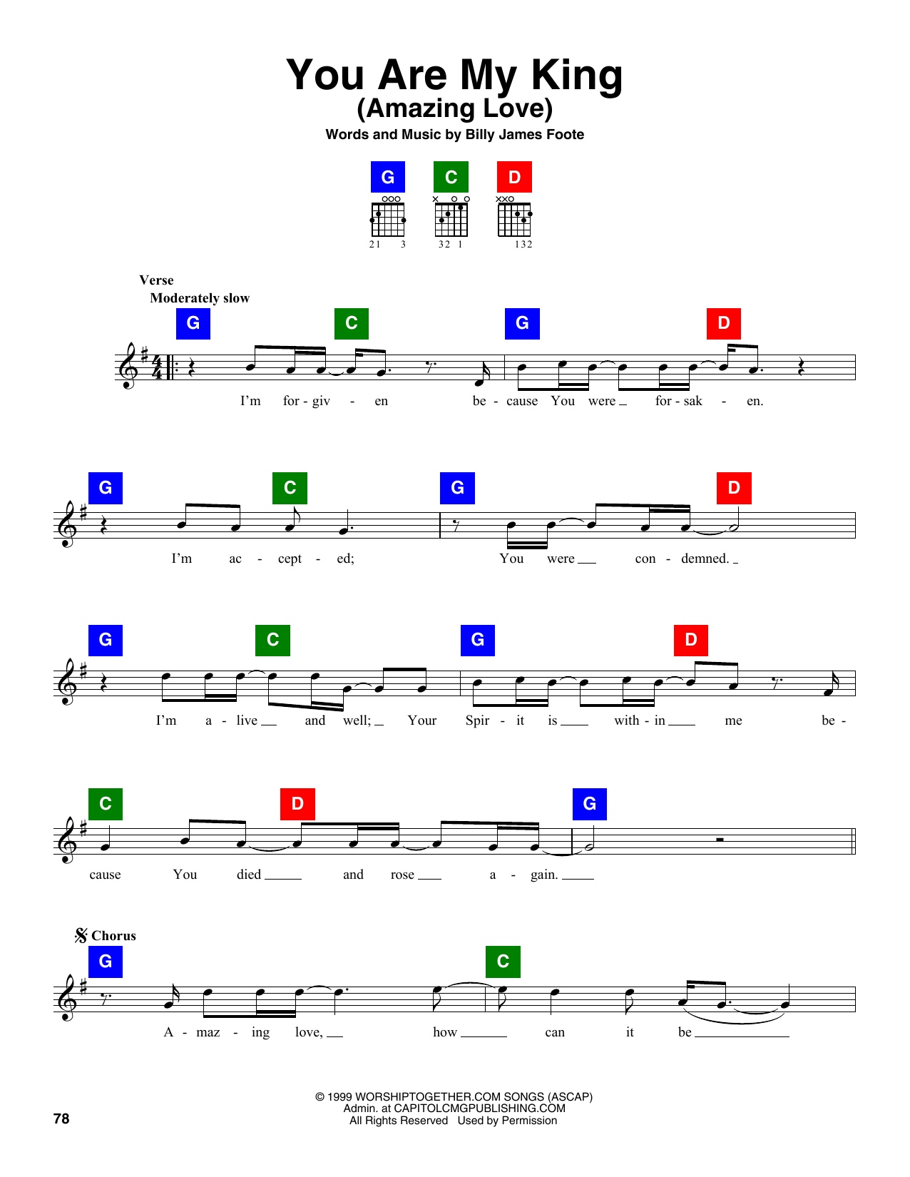 Produktgalerie: Seite 1 von 1 You Are My King (Amazing Love), Billy Foote