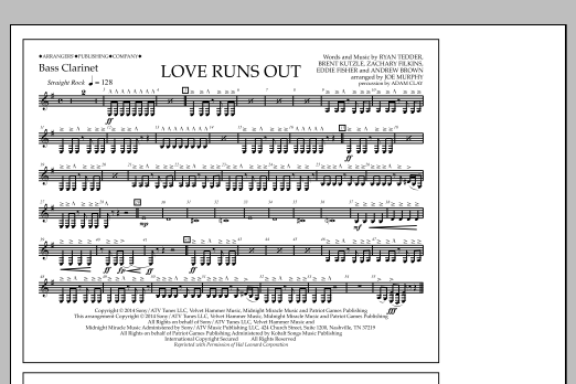 Product picture to: Love Runs Out - Bass Clarinet