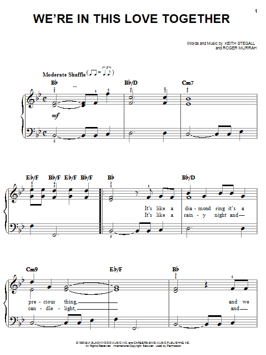 Produktbild zu: We're In This Love Together