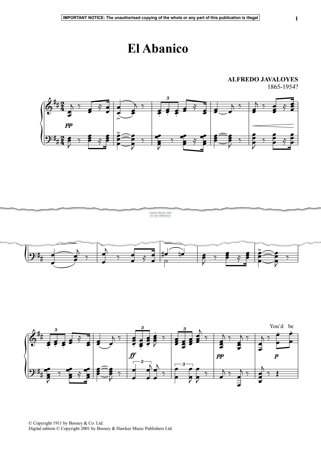 Produktgalerie: Seite 1 von 1 El Abanico, Alfredo Javaloyes, Klavier