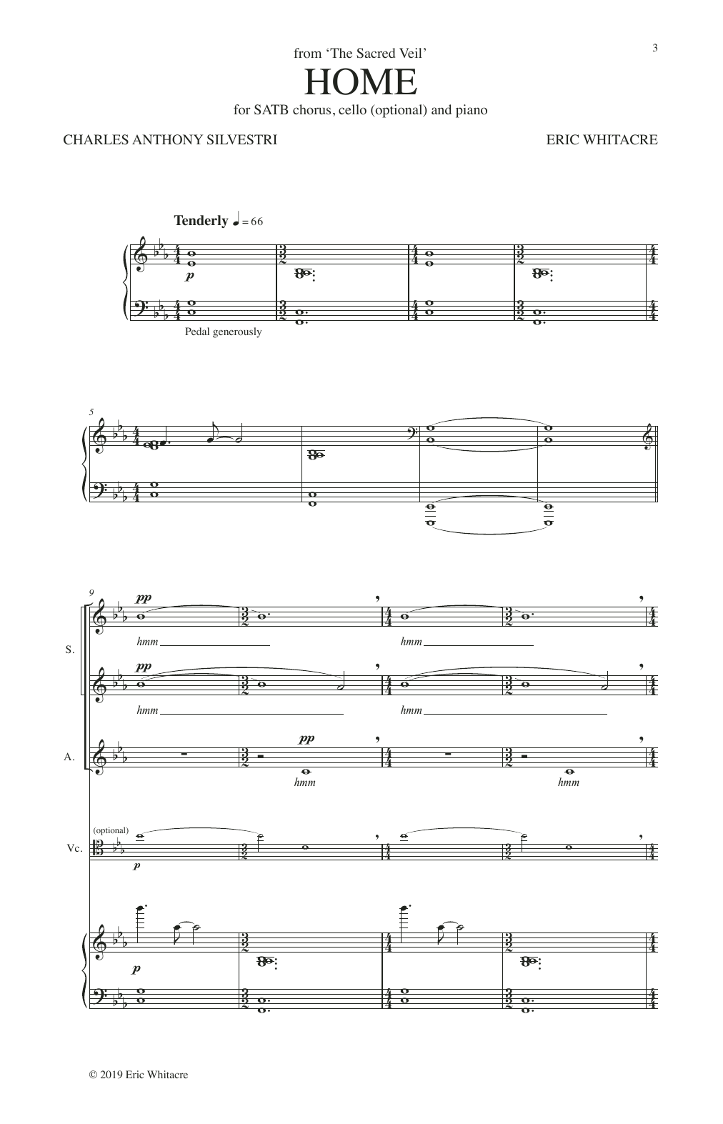 Produktgalerie: Seite 1 von 1 Home (from The Sacred Veil), Charles Anthony Silvestri and Eric Whitacre, Chor
