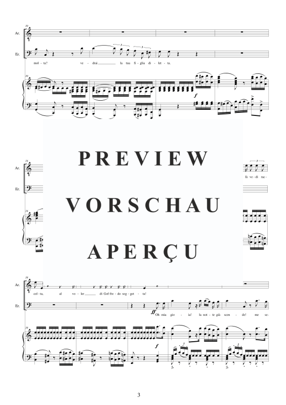 Produktgalerie: Seite 4 von 11 I Lombardi - (Act 2-Vb) Sei tu l'uom della caverna, , Gemischter Chor STB Soli und Klavier