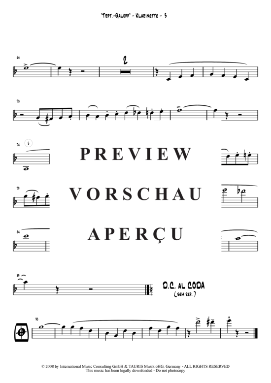 Product gallery: Page 13 of 21 Trompeten-Galopp , Hofbräuhaus-Band, (Combo + 2 Horns)