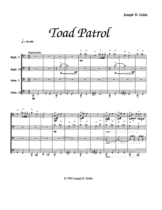 Product picture to: Toad Patrol Joseph Goble