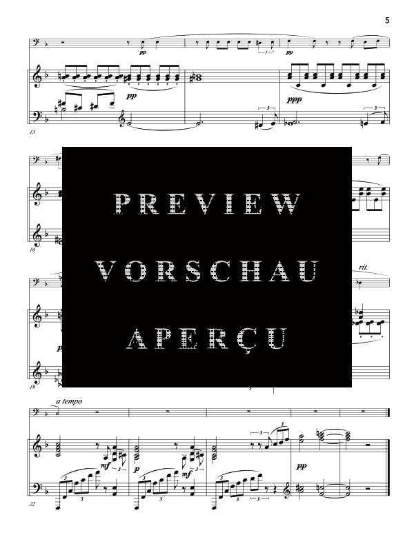 Product gallery: Page 11 of 11 Five Songs, , (tuba and piano)