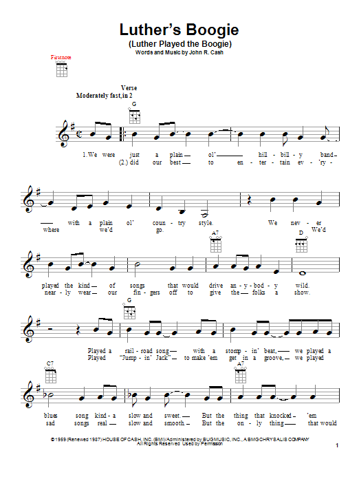 Produktbild zu:  Luther's Boogie (Luther Played The Boogie) - Johnny Cash