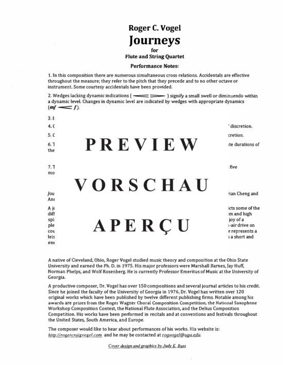 gallery: Journeys , , (Flöte und Streichquartett)