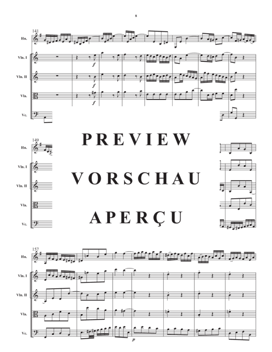 Produktgalerie: Seite 10 von 21 Concerto in a minor , , (Streicher Quartett + Horn in F Solo)