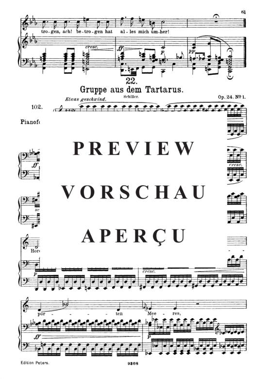 gallery: Gruppe aus dem Tartarus D.583 , , (Gesang hoch + Klavier)