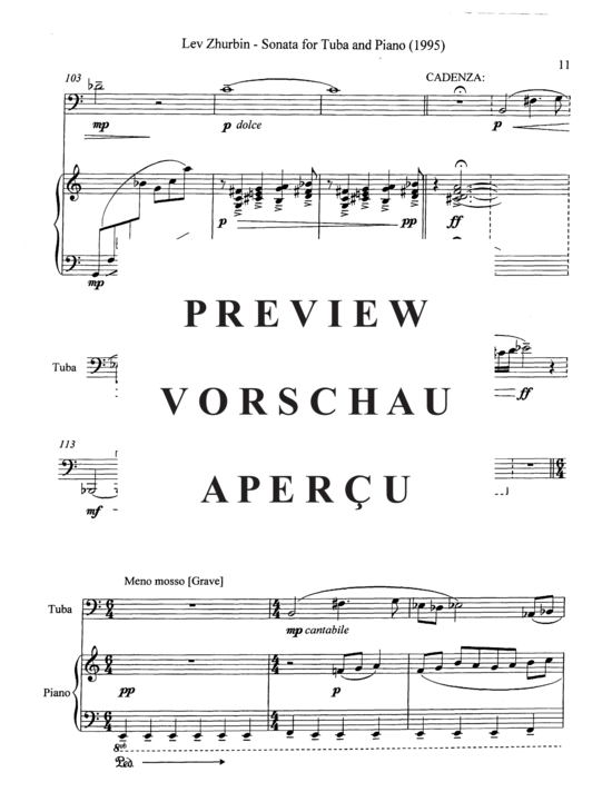 Product gallery: Page 13 of 21 Sonata , , (tuba + piano)
