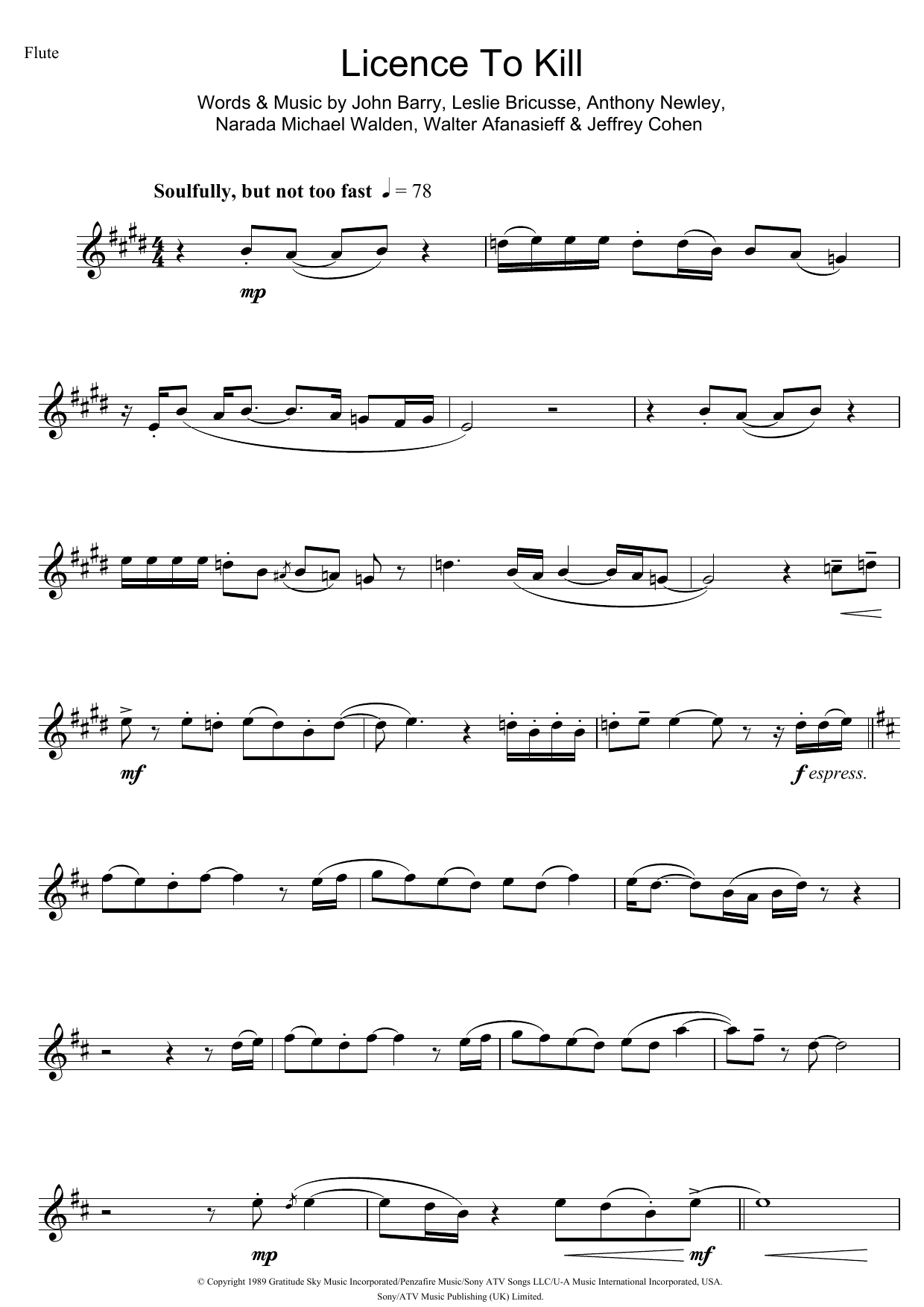 Product gallery: Page 1 of 1 Licence To Kill, Gladys Knight