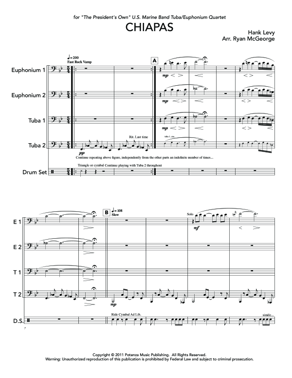 Product gallery: Page 1 of 11 Chiapas, , (Tuba Quartet EETT Drum Set)