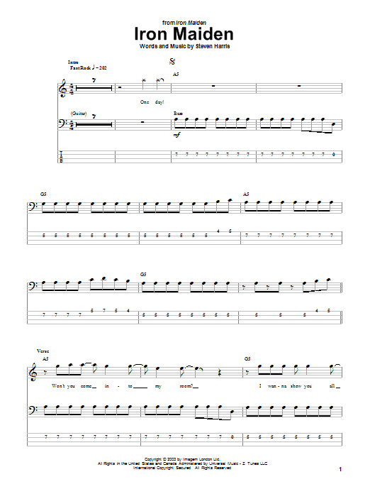 Produktgalerie: Seite 1 von 1 Iron Maiden, Iron Maiden, E-Bass