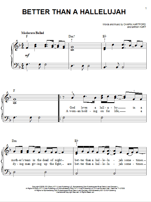 Produktbild zu: Better Than A Hallelujah
