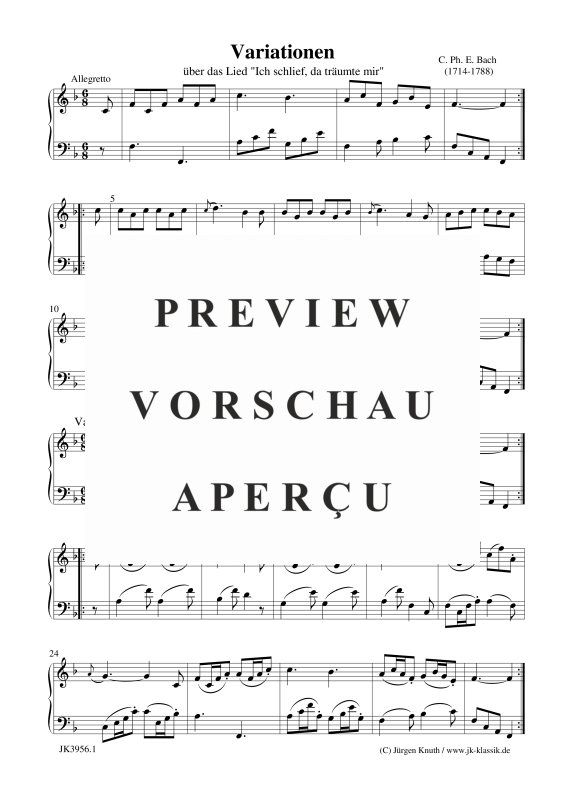 gallery: Ich schlief, da träumte mir - 7 Variationen, , (Klavier Solo)