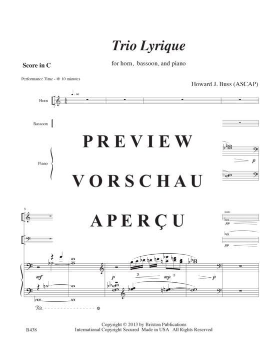 Product gallery: Page 4 of 21 Trio Lyrique , , (horn, bassoon, piano)
