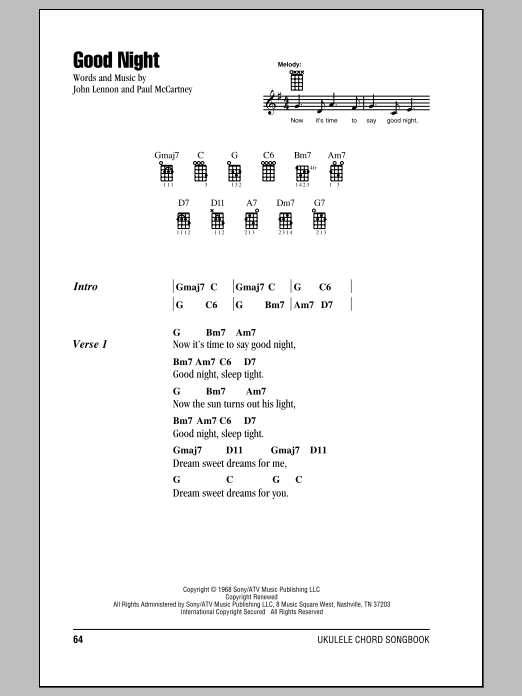 Product gallery: Page 1 of 1 Good Night, The Beatles