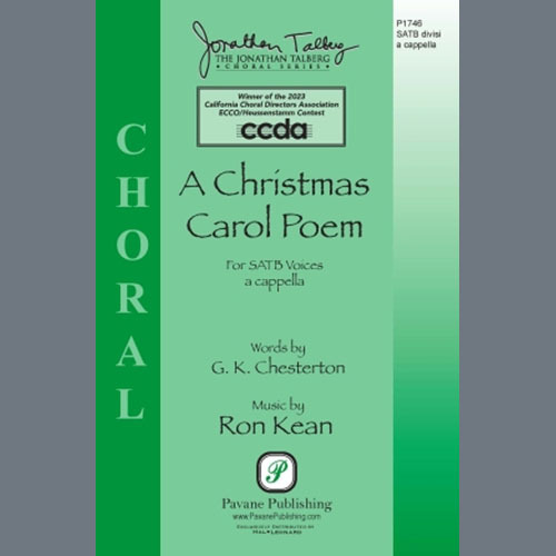 cover: A Christmas Carol Poem, Ron Kean, Chor