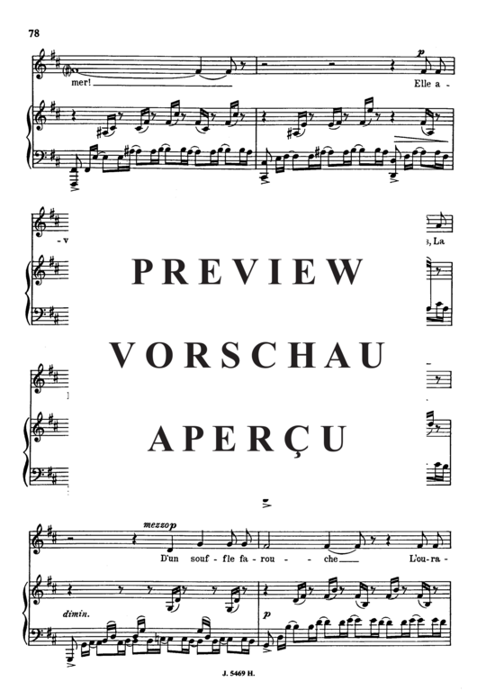 Product gallery: Page 3 of 6 La fleur qui va sur l'eau Op.85 No.2, , Medium Voice and Piano