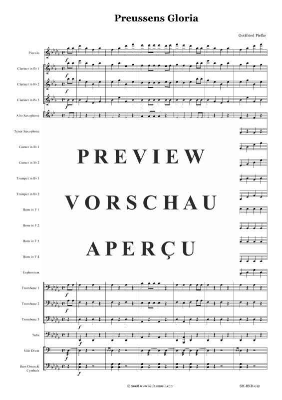 Produktgalerie: Seite 4 von 11 Preussens Gloria, , Concert Band