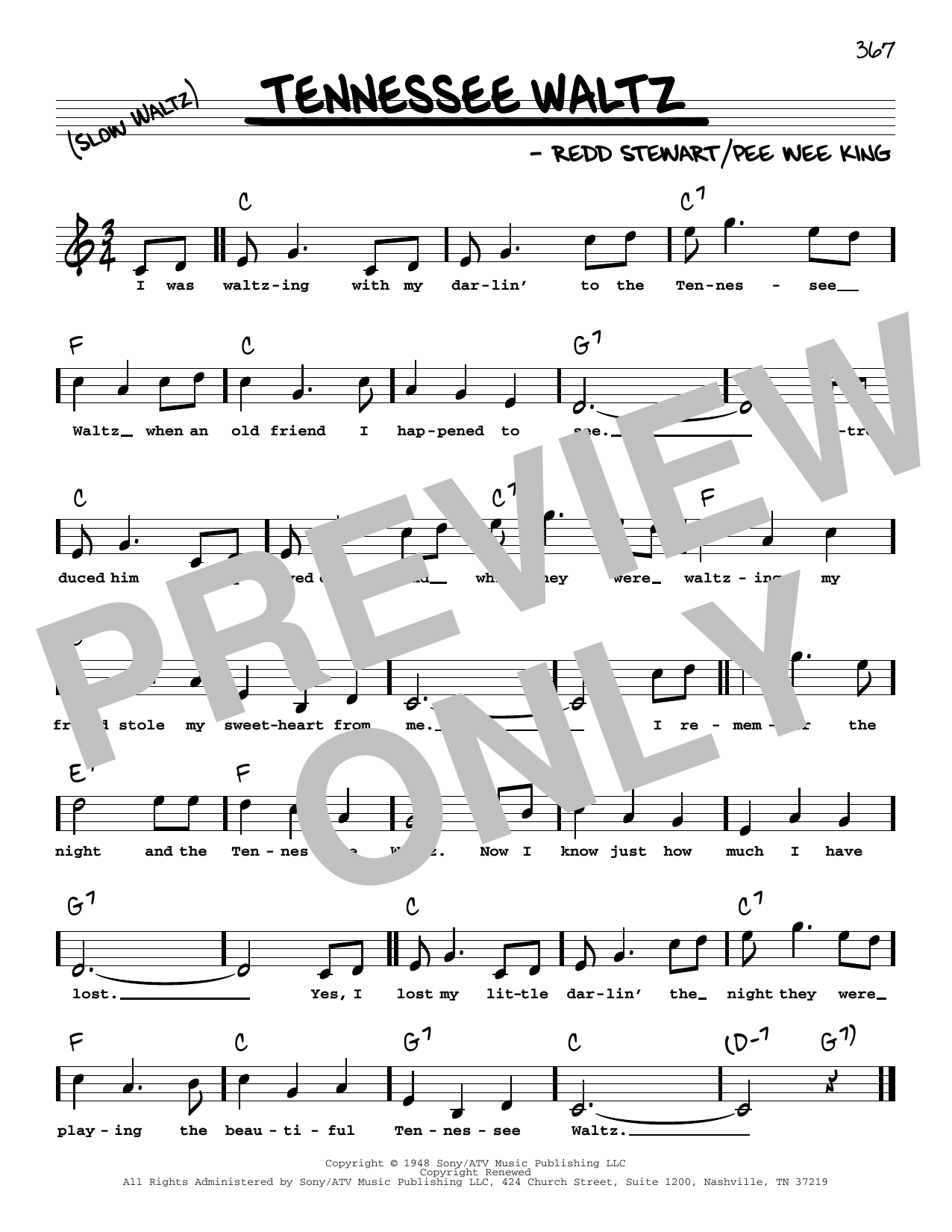 Produktbild zu: Tennessee Waltz (High Voice)