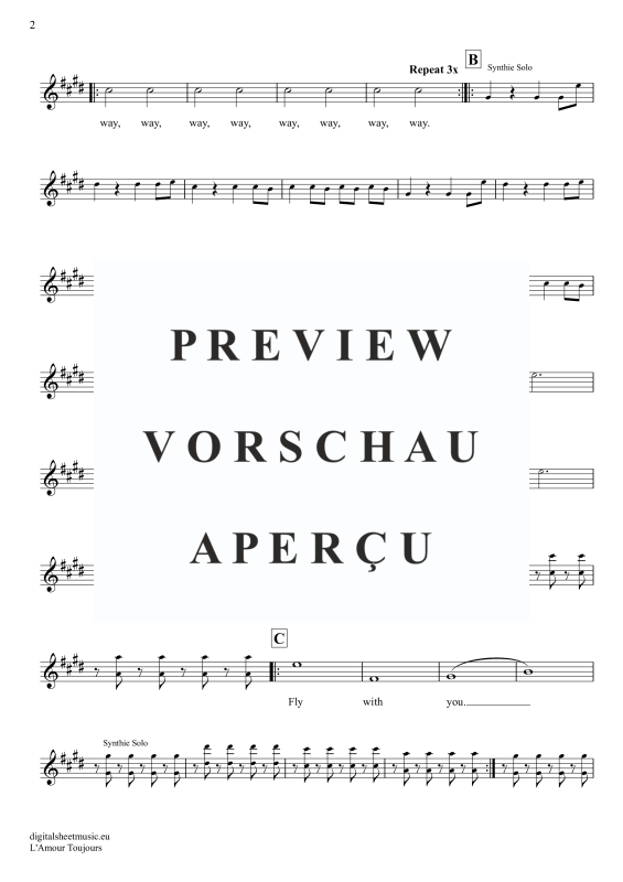 Produktgalerie: Seite 3 von 6 L'Amour Toujours, Gigi D'Agostino, Tenorsaxophon