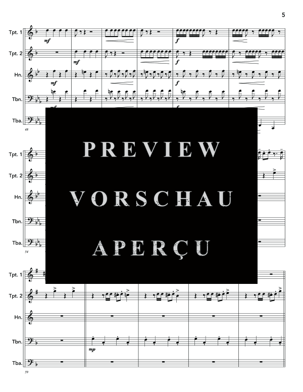 Produktgalerie: Seite 9 von 11 Hungarian Rhapsody No. 2, , (Blechbläser Quintett)