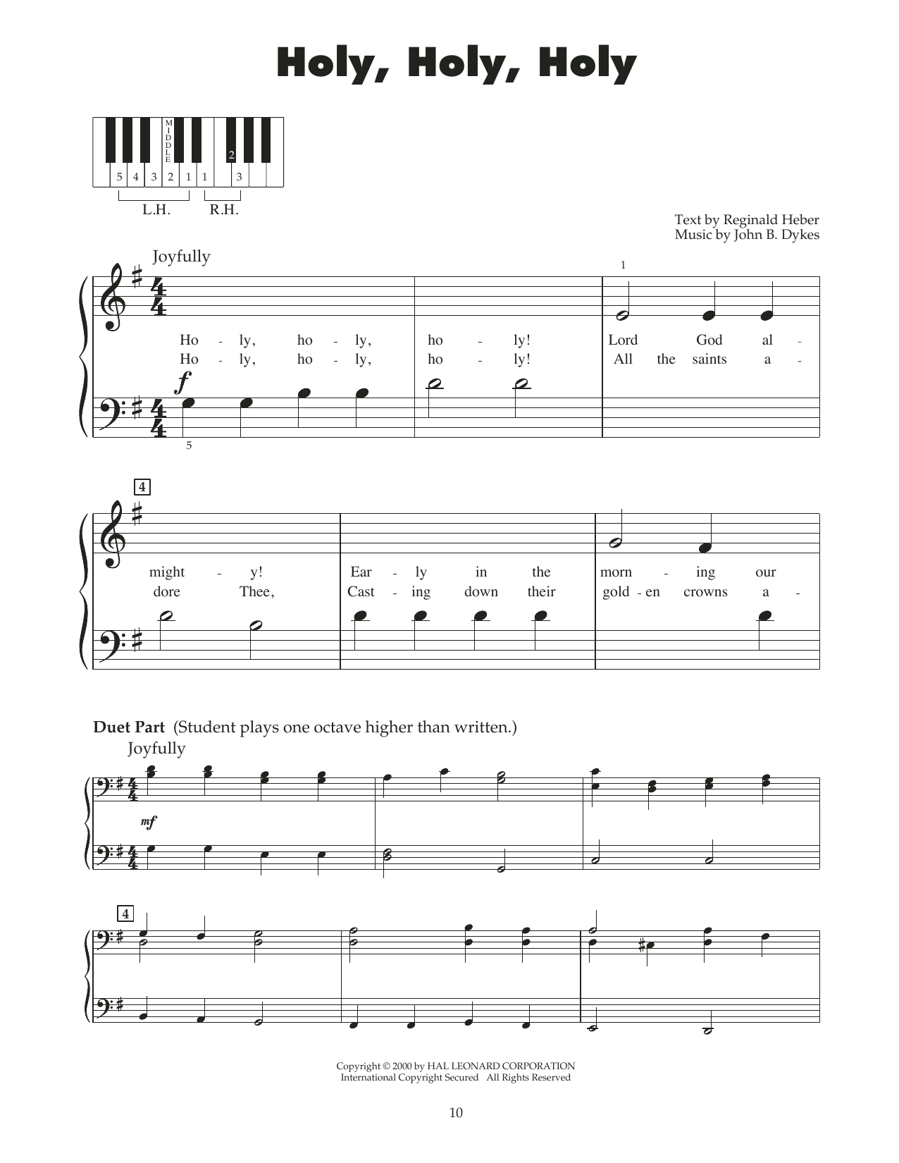 Product gallery: Page 1 of 1 Holy, Holy, Holy (arr. Carol Klose), Reginald Heber