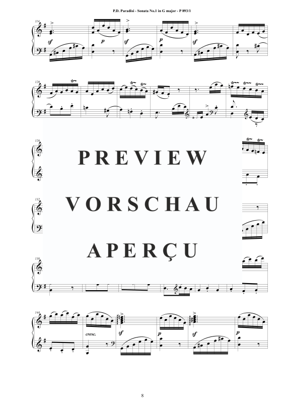 Produktgalerie: Seite 9 von 11 12 Klavier Sonaten P893 - Vollständige Partituren, , Klavier Solo