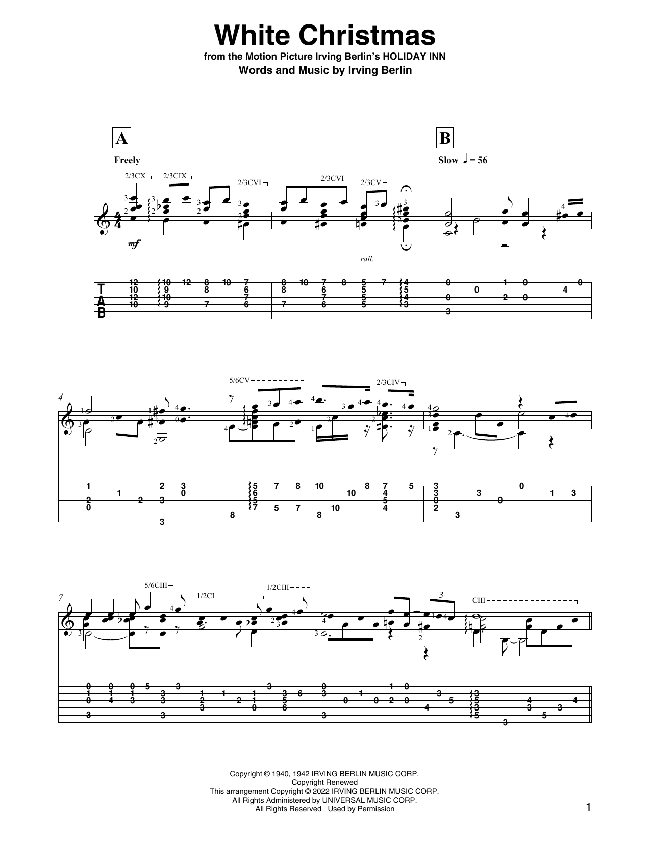 Produktbild zu: White Christmas (arr. David Jaggs)