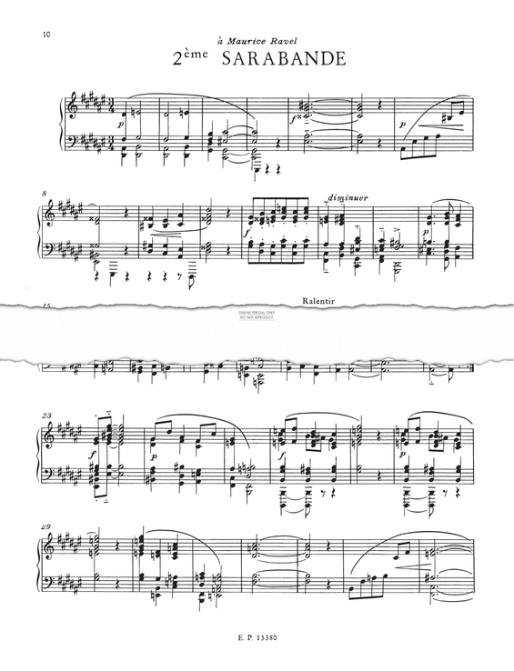 Produktgalerie: Seite 1 von 1 Sarabande No.2, Erik Satie, Klavier