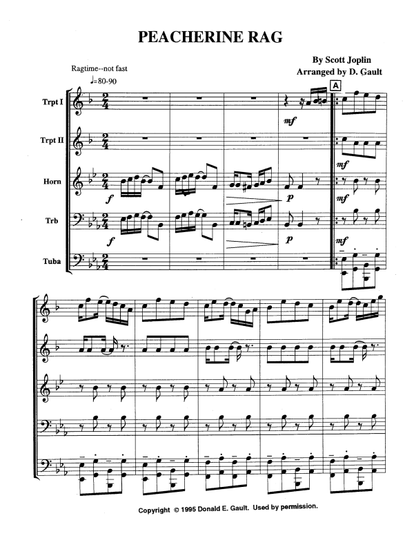 Produktbild zu: Peacherine RagScott Joplin