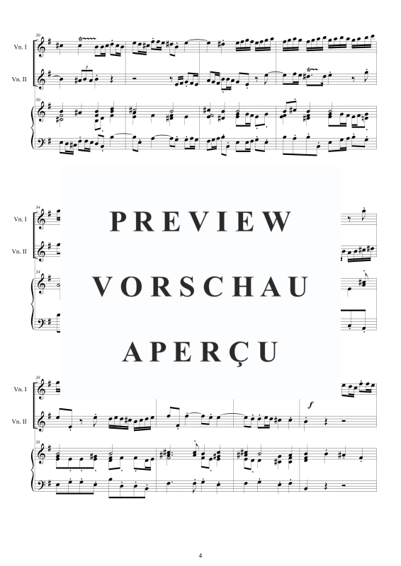 Produktgalerie: Seite 5 von 11 Trio Sonata No.11 in E-Moll Op.1, , 2 Violinen und Cembalo