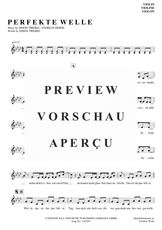 gallery: Perfekte Welle , Juli, (Violine)
