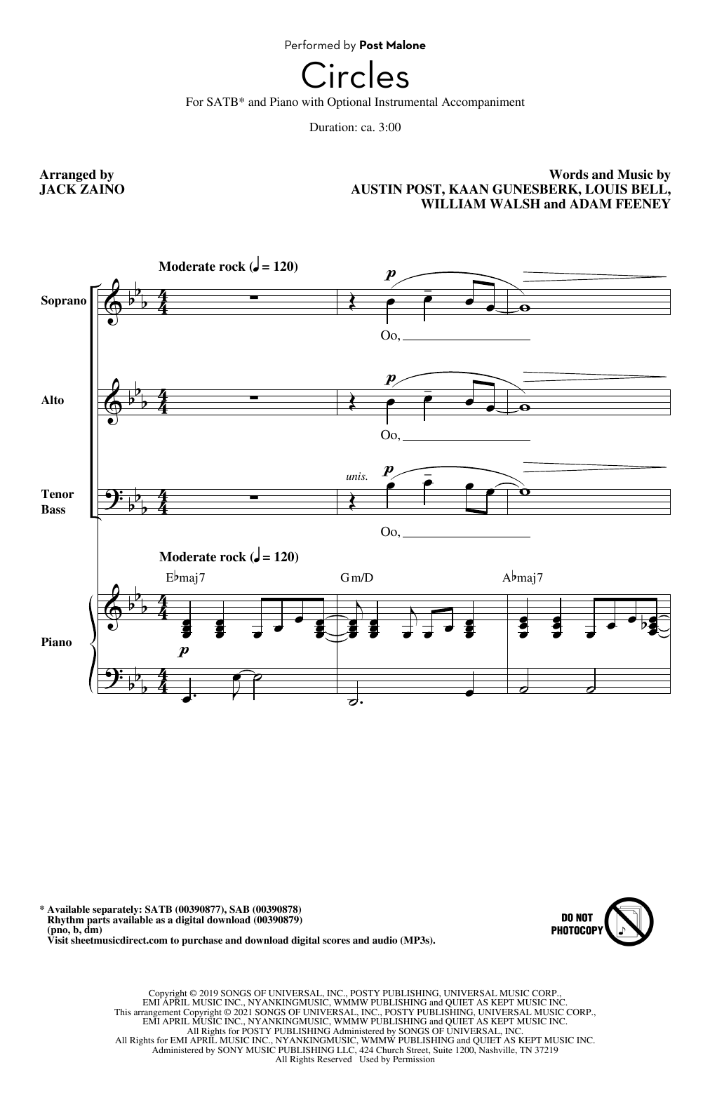 Produktbild zu: Circles (arr. Jack Zaino)