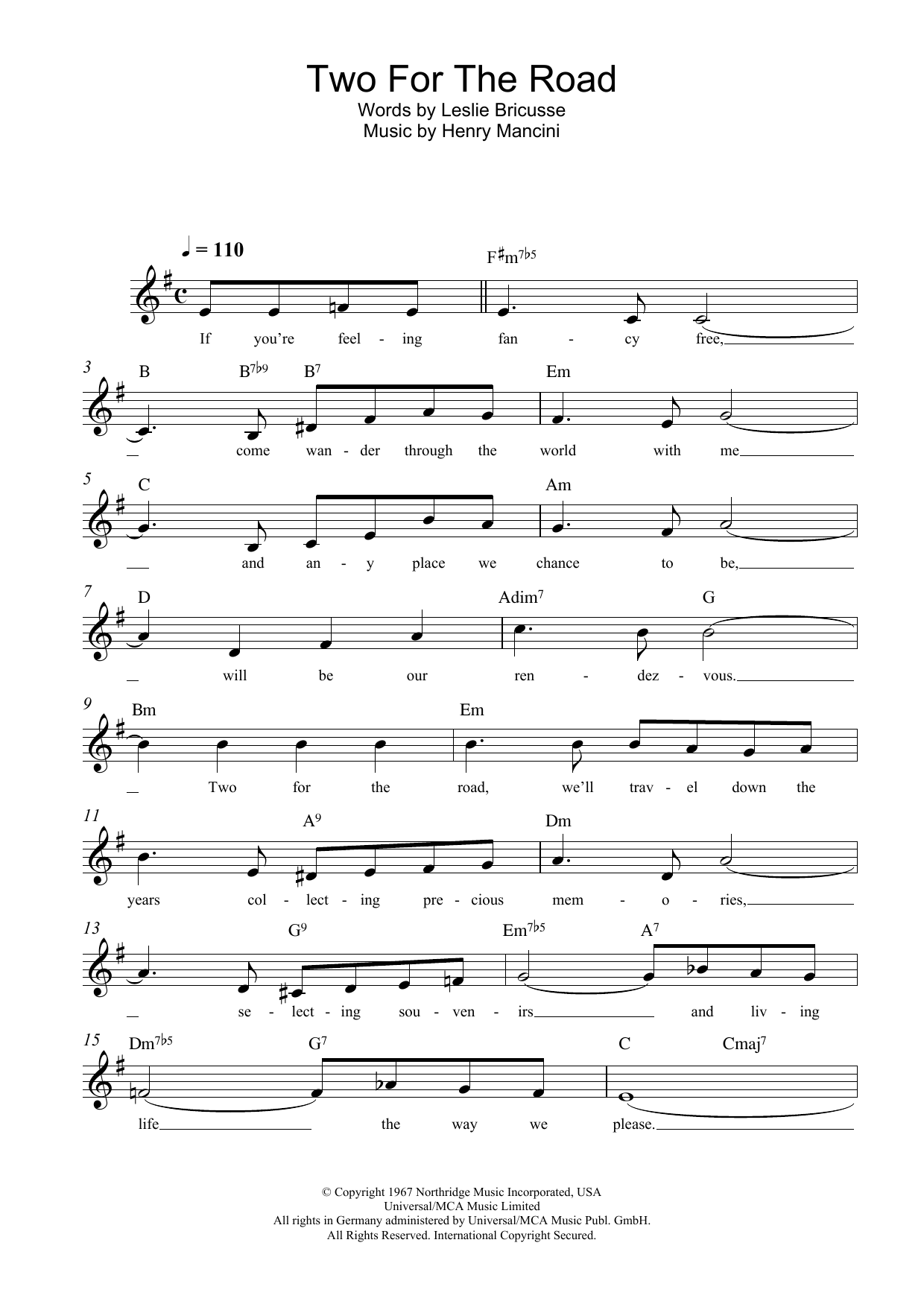 Product gallery: Page 1 of 1 Two For The Road, Henry Mancini