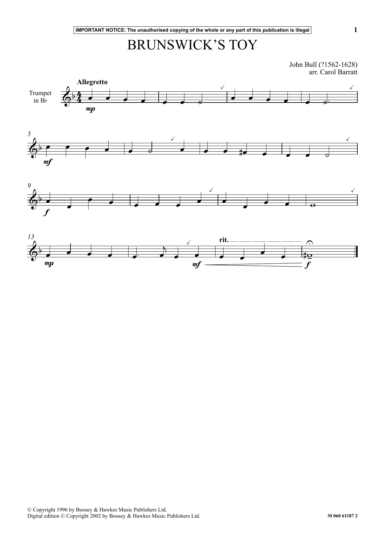 Produktbild zu: Brunswick's Toy