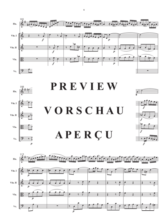 Produktgalerie: Seite 8 von 21 Concerto in a minor , , (Streicher Quartett + Horn in F Solo)
